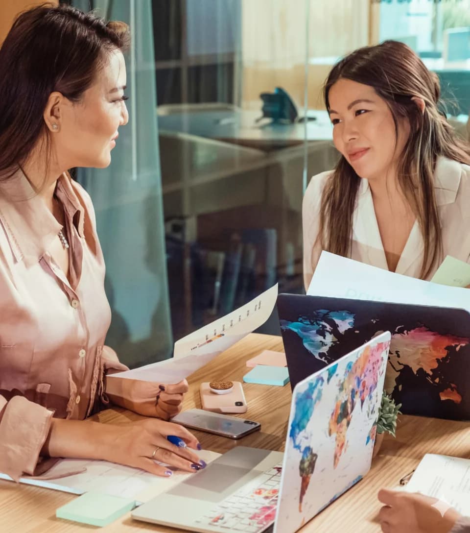 Entrepreneur discovering innovative startup opportunities through market research and trend analysis